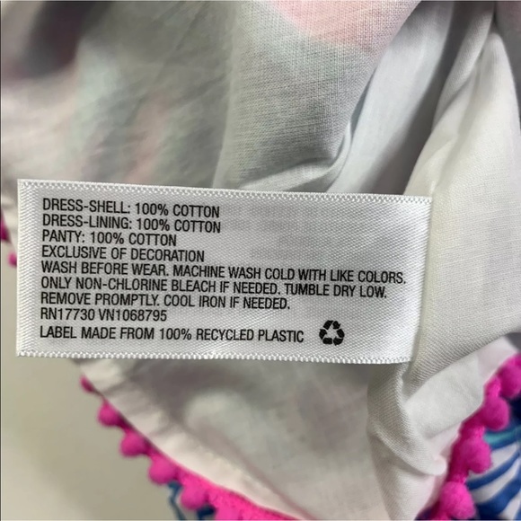 Lilly Pulitzer Target Toddler Dress My Fans 3T - Picture 8 of 9